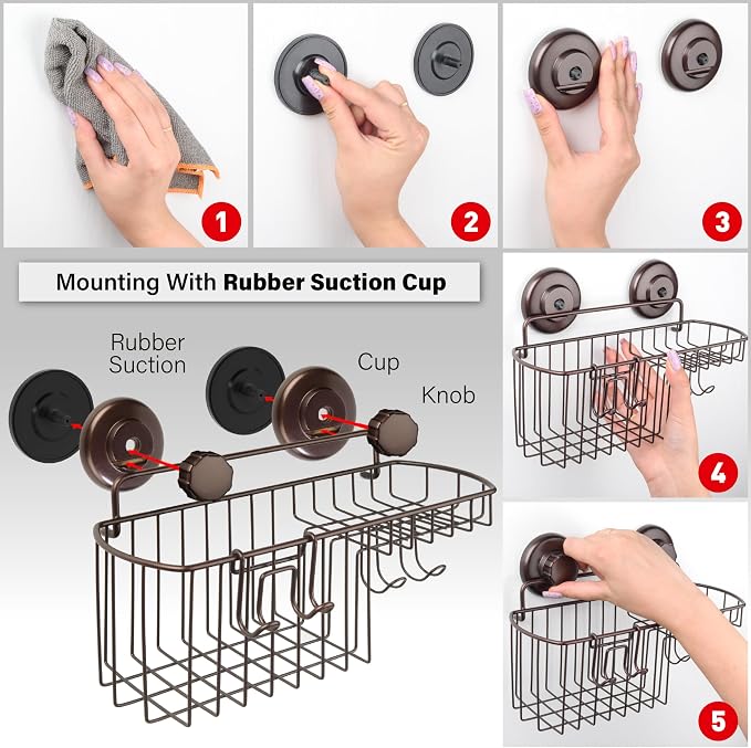 HASKO Shower Caddy Suction Cup - Image 2