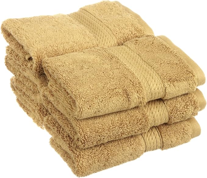 Superior Egyptian Cotton Pile Face Towel/Washcloth Set of 6, Ultra Soft Luxury by SUPERIOR