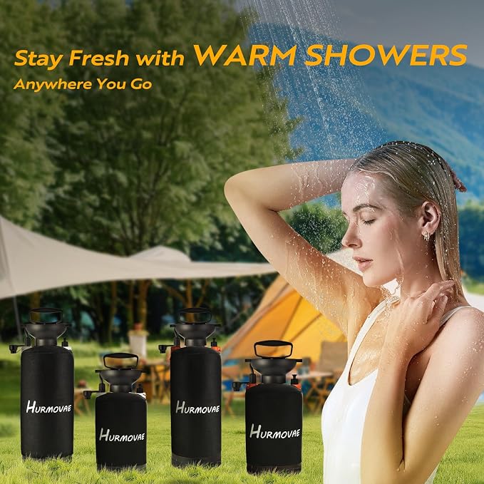 2.1 Gallon/8L Portable Shower–10 Spray Modes, Nylon Insulated Sleeve & No - Image 2