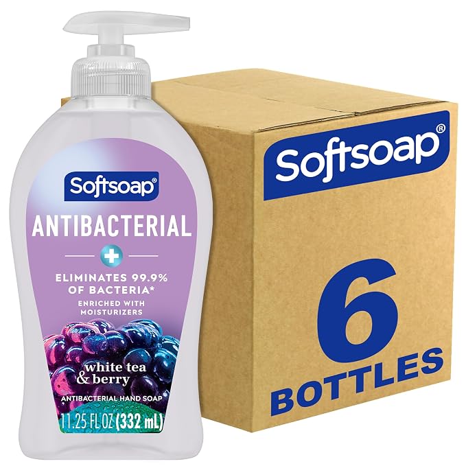 Softsoap Antibacterial Liquid Hand Soap, 11.25 Ounce, 6 Pack by Softsoap