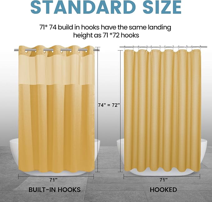 Gold Hotel Shower Curtain - Image 7