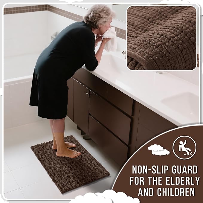 Yimobra Large Bathroom Rugs Non Slip Washable 36x24 Inch - Image 6