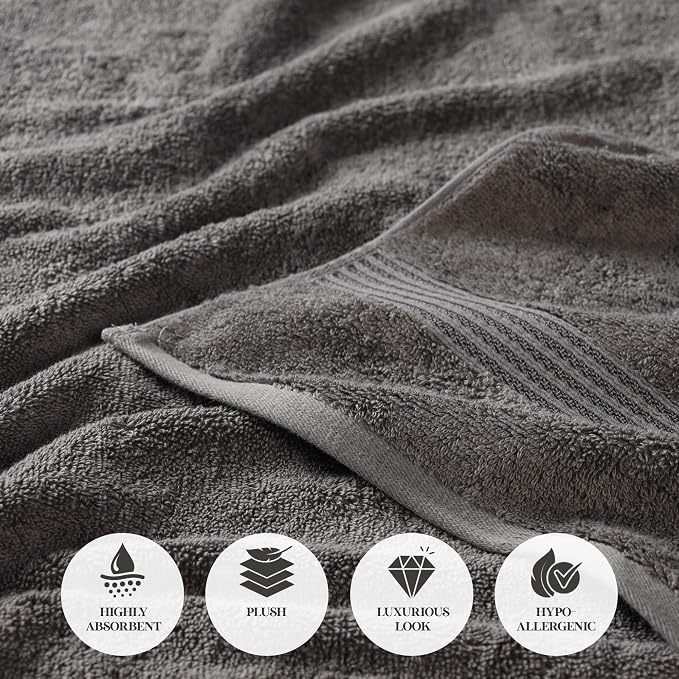 Superior Egyptian Cotton Bath Towel Set, Towels - Image 6