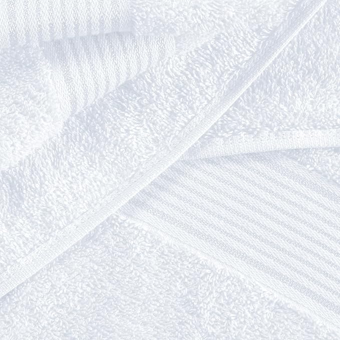 Belizzi Home 100% Cotton Towel Set, Contains 6 Soft Bath Towel, 6 Hand Towels - Image 2
