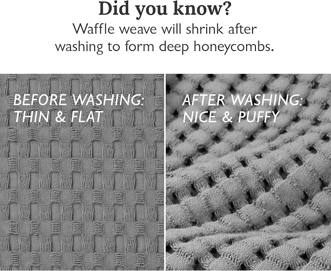 GILDEN TREE Waffle Bath Towels Wash Cloths - Image 8