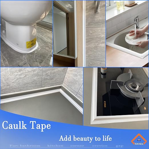 TOUSEA Waterproof Sealing Caulk Tape, Self Adhesive Sealant Strip - Image 3