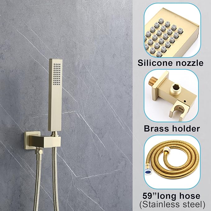 Shower System 12 Inches Rainfall Shower System Shower Head System - Image 6