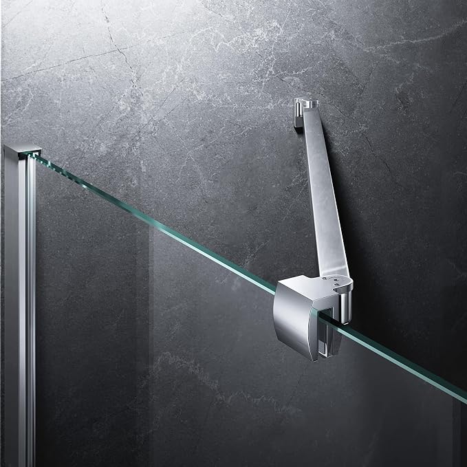 Frameless Shower Door Support Bar, Stainless Steel Wall-to-Glass Support Arm to by Unknown