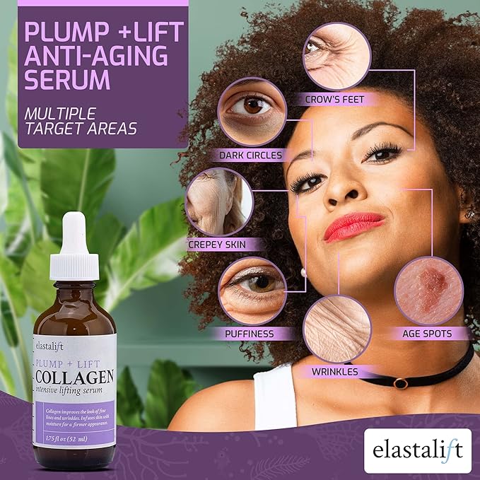 Elastalift Collagen Serum For Face + Collagen Body Cream & Face Moisturizer 2pc - Image 7