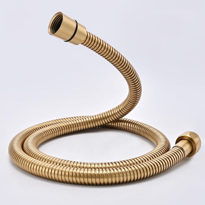 Short Bidet Hose 48 Inches Gold High Pressure Shower Hose Extra Long 304 by JASYA