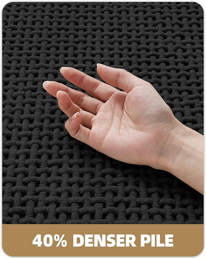 Color&Geometry Rubber Backed Waffle Bath Mat Non Slip Machine Washable Bathroom - Image 4
