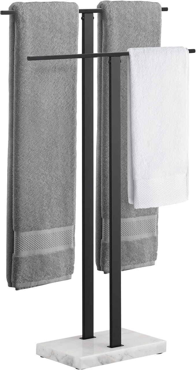 KES Standing Towel Rack, 2-Tier Towel Racks by KES