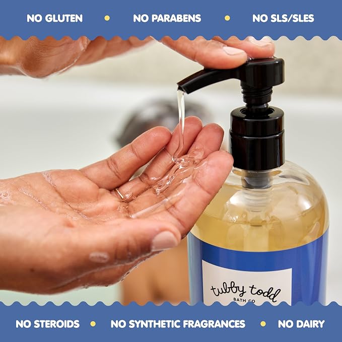 TUBBY TODD's Baby Body Wash & All Over Ointment Eczema Set - Image 5
