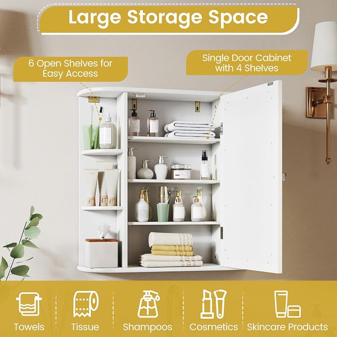 RELAX4LIFE Bathroom Wall Cabinet - Image 3