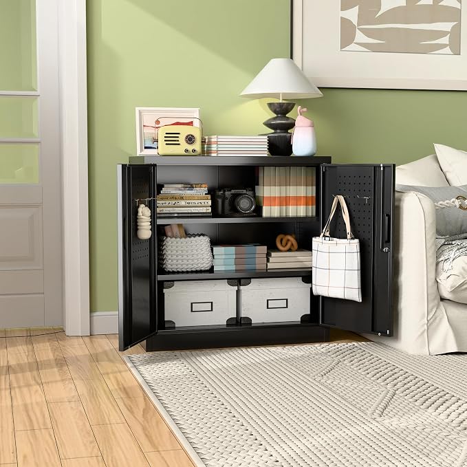 Aobabo 31.5" H Metal Storage Cabinet - Image 8