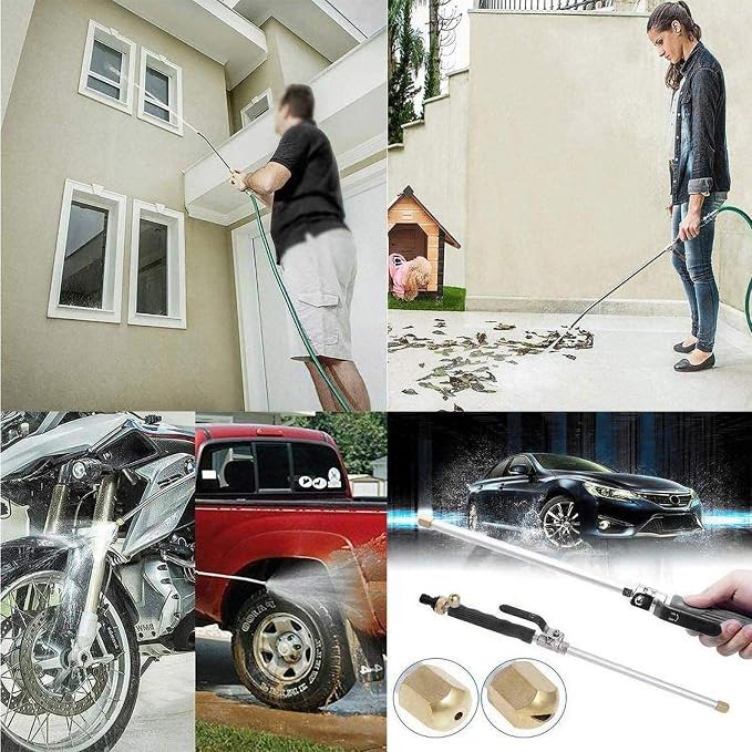 High Pressure Power Washer wand, Hydro Jet Water Hose Nozzle, Watering Sprayer - Image 4