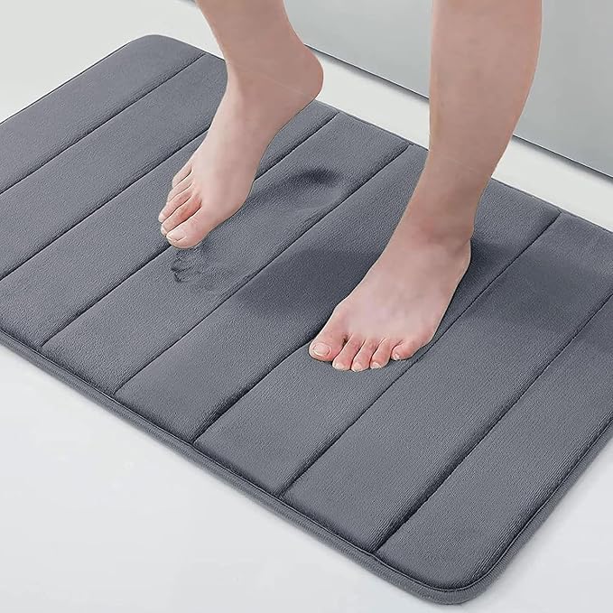 Buganda Memory Foam Bath Mat, Ultra Soft and Non-Slip Bathroom Rugs, Water by Buganda