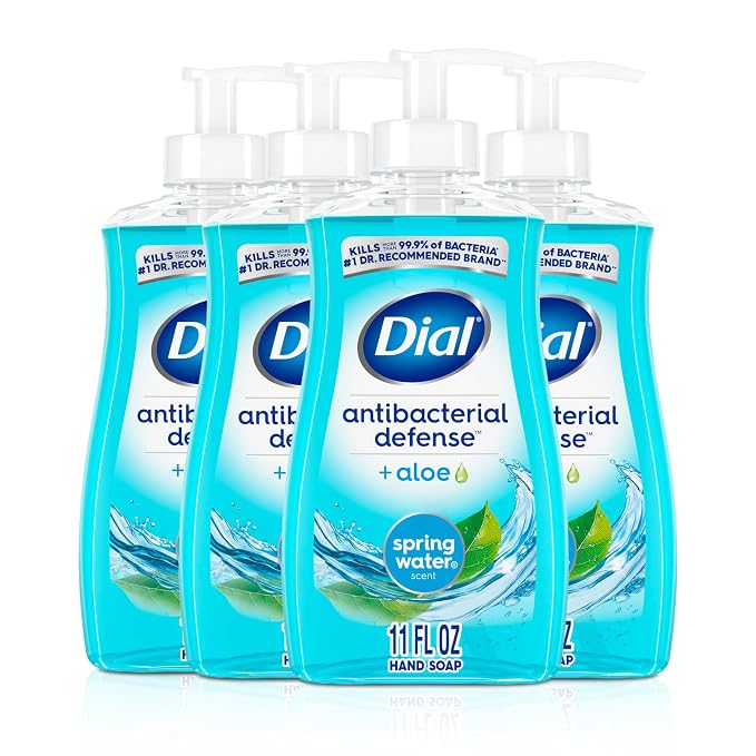 Dial Antibacterial Liquid Hand Soap, Spring Water, 11 fl oz by DialSoap