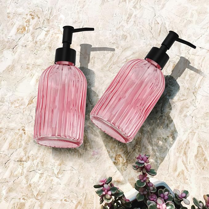 Glass Soap Dispenser with Plastic Pump, Hand Soap Dispenser - Image 7