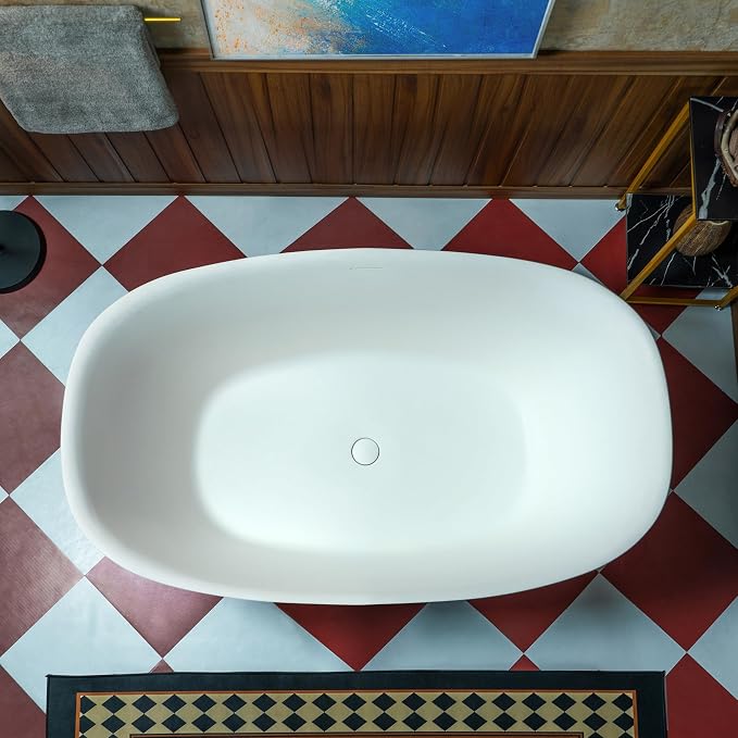 WOODBRIDGE 55 in. x 31.5 in. Stone Resin Luxury Contemporary Solid Surface - Image 14