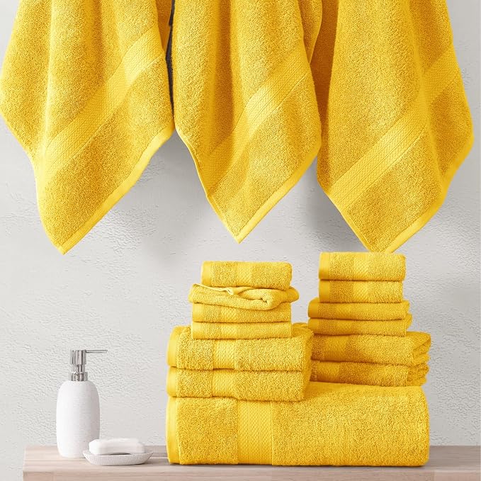 LANE LINEN 100% Cotton Bath Towels Set - Image 7