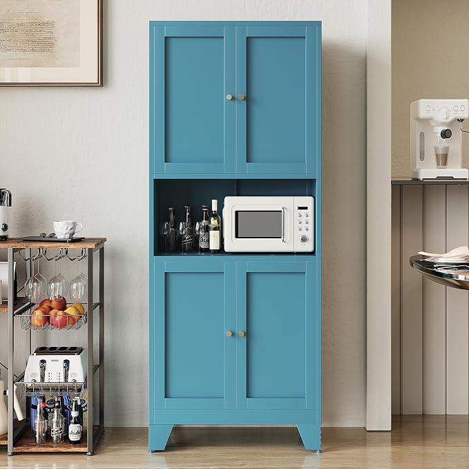 69" Tall Metal Kitchen Pantry Storage Cabinet - Image 2