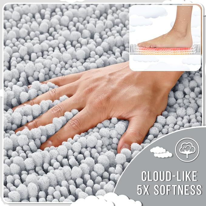Yimobra Long Bathroom Rugs Non Slip Washable 44x24 Inch - Image 4