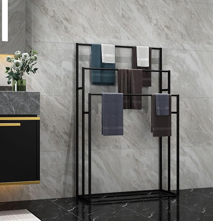 3 Tier Standing Towel Rack - Image 3