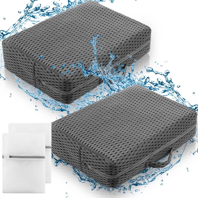 2 Pcs Hot Tub Booster Seat Weighted Spa Bathtub Booster Cushion by Threehoney