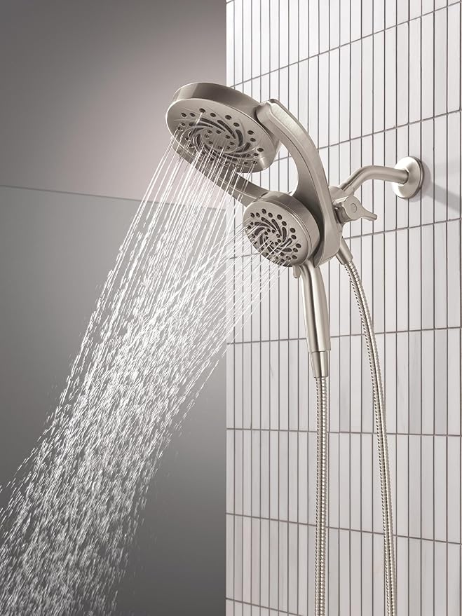 Delta 5-Setting HydroRain 2-in-1 Dual Shower Head - Image 6