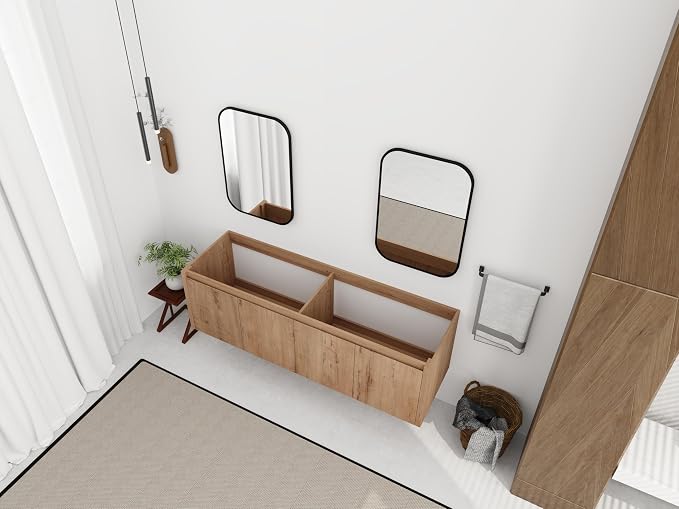 60 Inch Floating Bathroom Vanity, Modern Bathroom Vanity Cabinet - Image 4