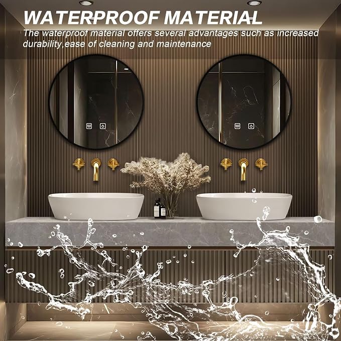 Floating Bathroom Vanity with Sink LED Smart Mirrors, Modern Luxury Style - Image 8