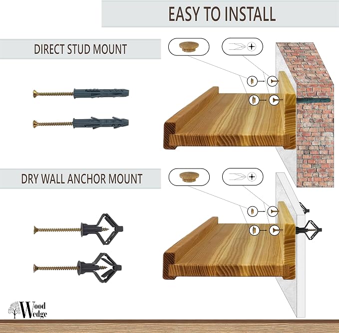 Floating Shelves for Wall 24 inch, Waterproof, Wall Storage Shelves - Image 8