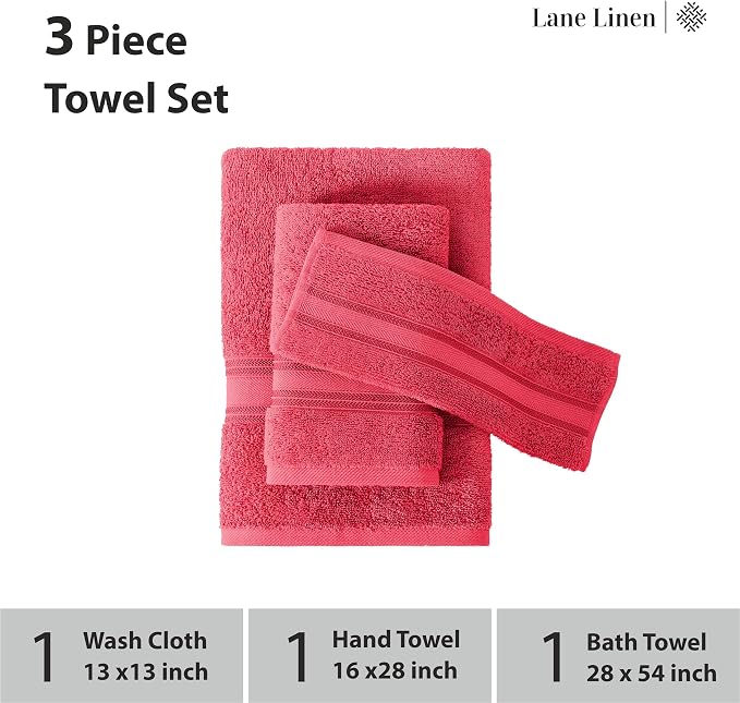 LANE LINEN Luxury Bath Towels Set - Image 3