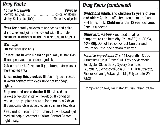 Healthy Directions Instaflex Extra Strength Pain Relief Cream, - Image 2