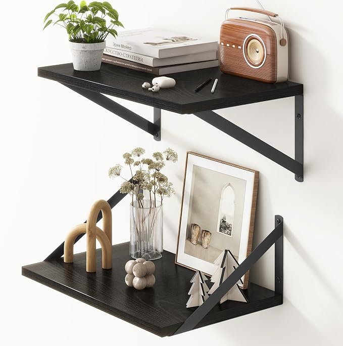 Fun Memories 10 Inch Deep Floating Shelves, Deep Shelves by FunMemories