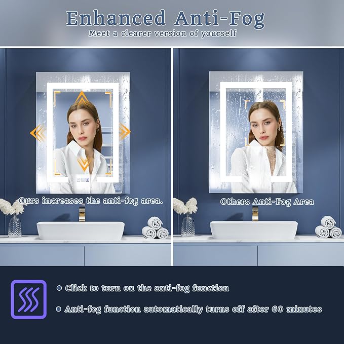 ExBrite LED Lighted Bathroom Medicine Cabinet - Image 5