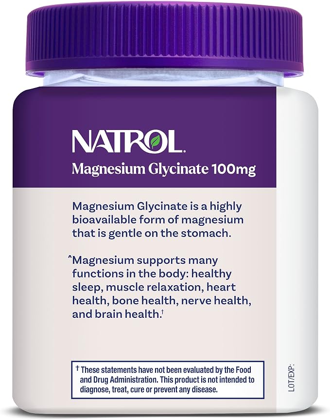 Natrol Magnesium Glycinate Supplements 100mg, Cherry Lemon Soft Chews - Image 8