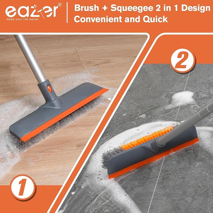 Eazer Floor Scrubber Brush, 2-in-1 Deck Scrubber Brush - Image 2