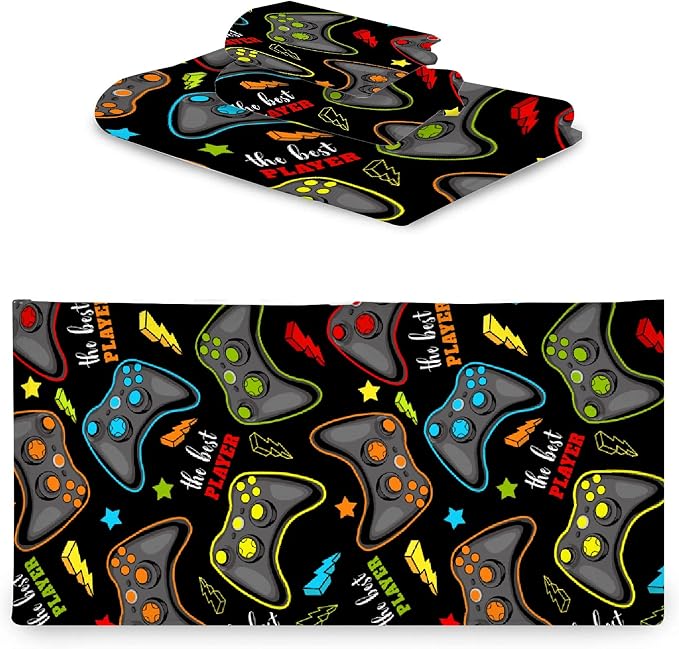Gaming 3 Piece Towel Bathroom Sets, 1 Bath Towel, 1 Washcloth, 1 Hand Towel - Image 8