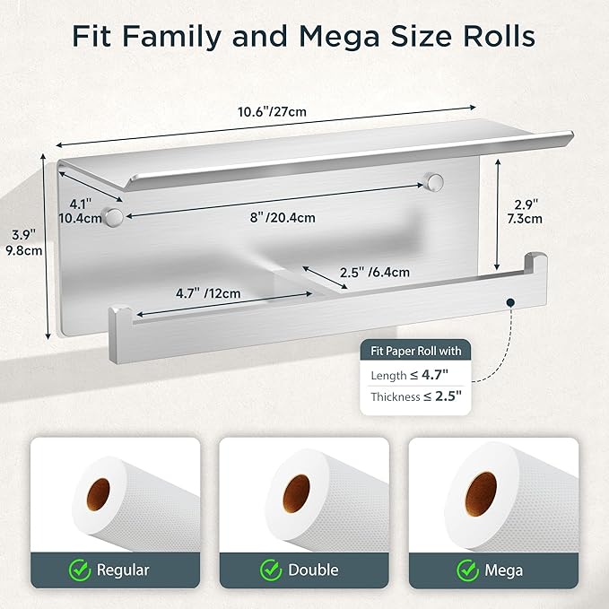 FORIOUS Toilet Paper Holder - Image 6