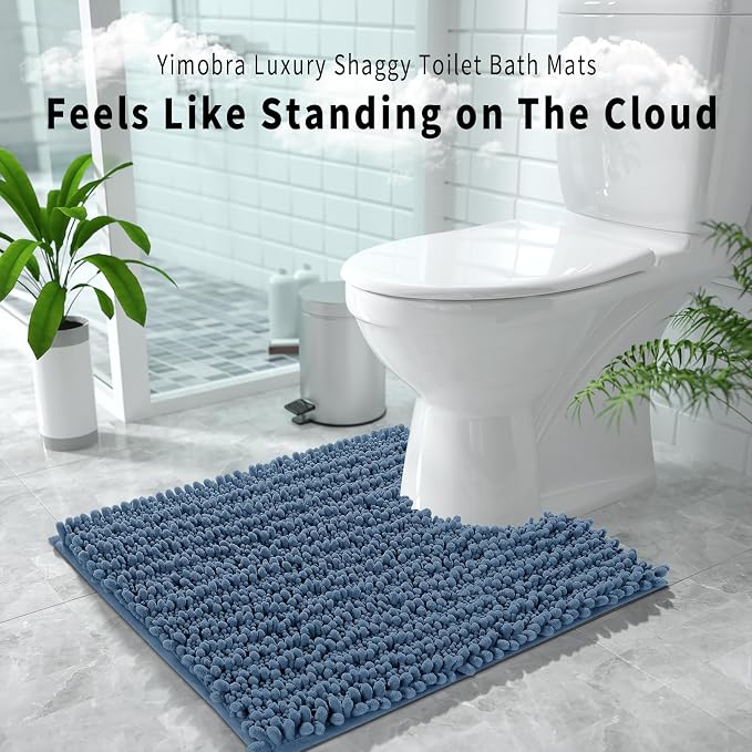 Yimobra Toilet Rug U Shaped Washable 24x24 Inch - Image 6