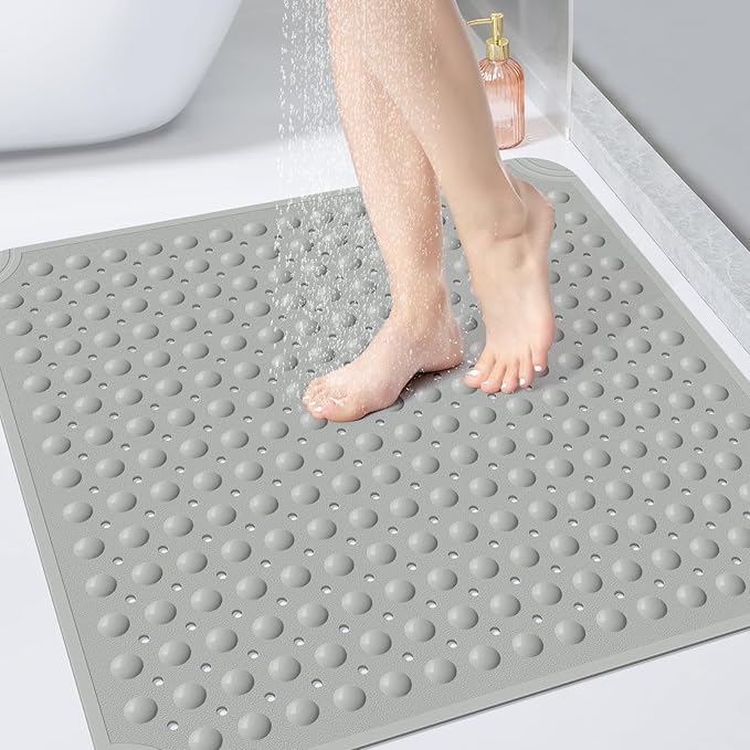 OTHWAY Square Shower Mat 32x32, TPE Non-Slip Shower Mats by OTHWAY