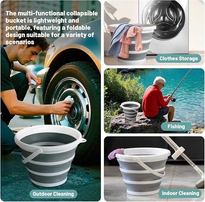 Collapsible Water Bucket – Portable, Outdoor Activities - Image 7