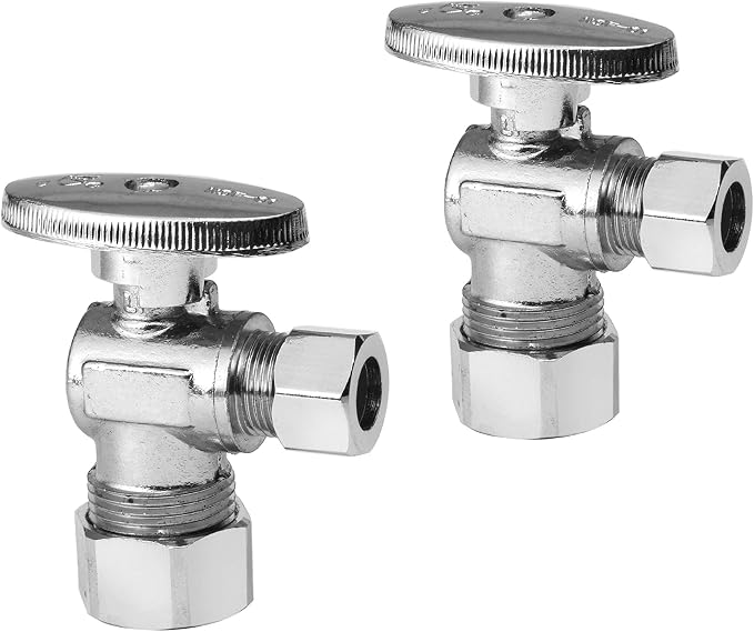 EFIELD Angle Stop Valve 1/2" Nominal Compression x 3/8" OD by EFIELDPEXTUBING