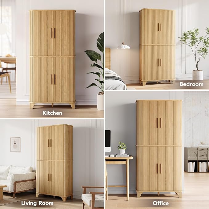 69" Tall Kitchen Pantry Storage Cabinet - Image 6