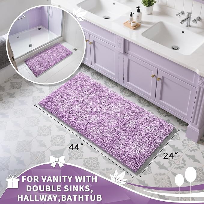 Yimobra Long Bathroom Rug Non Slip 44x24 Inch, Extra Thick Soft Absorbent - Image 4