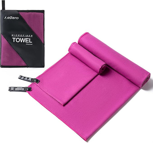 Camping Towel, 2 Pack Microfiber Travel Sports Towel, Quick Dry-Super by Unknown