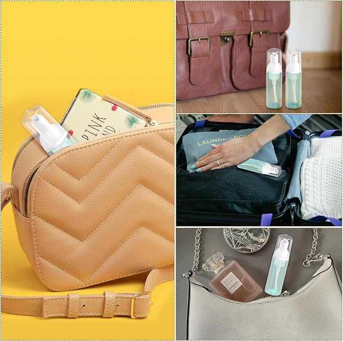 2oz Plastic Foam Pump Bottle, Empty Bottle Travel Foaming Dispenser - Image 5