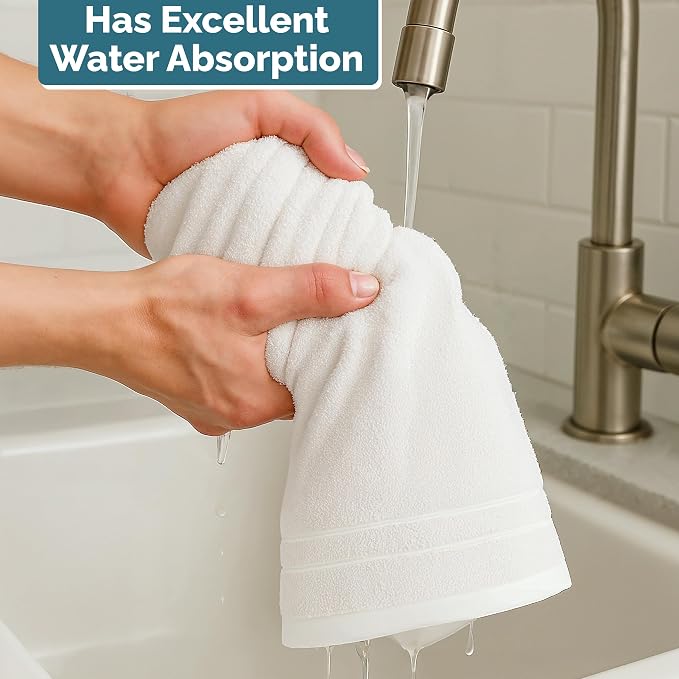 Casa Platino 4 Pack Hand Towels - Image 6